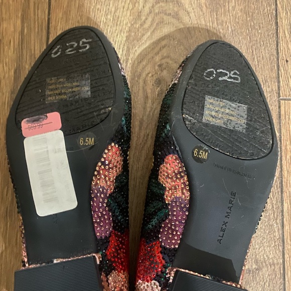 Chic BEJEWELED ballerina slippers by Alex Marie with AIRLIFT comfort in 6.5! - Picture 4 of 4